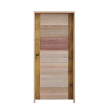 Kit Porta De Madeira Bbb 210x82cm Batente 14cm Fechadura Golf