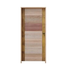 Kit Porta De Madeira Bbb 210x82cm Batente 14cm Fechadura Golf