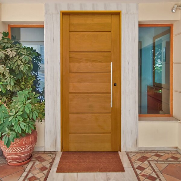 Kit Porta De Madeira Bbb 210x82cm Batente 14cm Fechadura Role