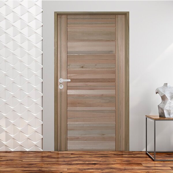 Kit Porta De Madeira Bbb 210x92cm Batente 11cm Fechadura Stil