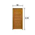 Kit Porta De Madeira Bbb 210x92cm Batente 14cm Fechadura Role