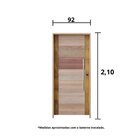 Kit Porta De Madeira Bbb 210x92cm Batente 14cm Fechadura Role