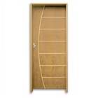 Kit Porta De Madeira Belíssima Padrão Imbuia 2,10 X 0,82 Esqu