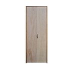 Kit Porta De Madeira Camarão 210x92cm Batente 11cm Rodam Aber