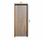 Kit Porta De Madeira Camarão 210x92cm Batente 14cm Rodam  Mes