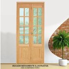 Kit Porta De Madeira Camarão Direita 213cmx110cmx12cm Pe71 Es