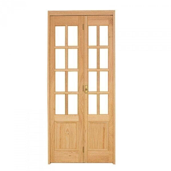 Kit Porta De Madeira Camarão Direita 213cmx94,5cmx12cm Pe71 E