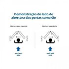 Kit Porta De Madeira Camarão Direita 213cmx94,5cmx12cm Pe71 E