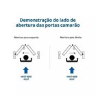 Kit Porta De Madeira Camarão Esquerda 213cmx84,5cmx12cm Pe71