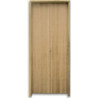 Kit Porta De Madeira Camarão Lisa Padrão Imbuia 2,10 X 0,62 E