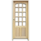 Kit Porta De Madeira Camponesa Padrão Imbuia 2,10 X 0,82 Esqu