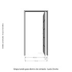 Kit Porta De Madeira Com Fechadura Digital 210x110cm Batente