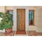 Kit Porta De Madeira Com Visor 210x82cm Batente 14cm Fechadur