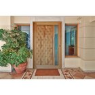 Kit Porta De Madeira Com Visor 210x92cm Batente 14cm Fechadur