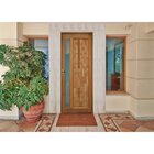 Kit Porta De Madeira Com Visor 210x92cm Batente 14cm Fechadur