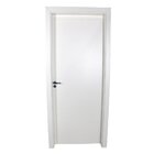 Kit Porta De Madeira Completa 213cm X 74cm  Batente Regulavel