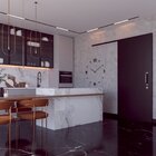 Kit Porta De Madeira Completa 213cm X 80cm  Batente Regulavel