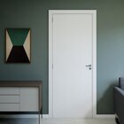 Kit Porta De Madeira Completa 213cm X 84cm  Batente Regulavel