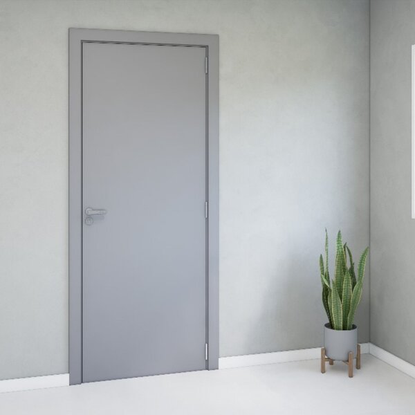 Kit Porta De Madeira Completa 213cm X 84cm Batente Regulavel