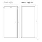 Kit Porta De Madeira Completa 213cm X 94cm  Batente Regulavel