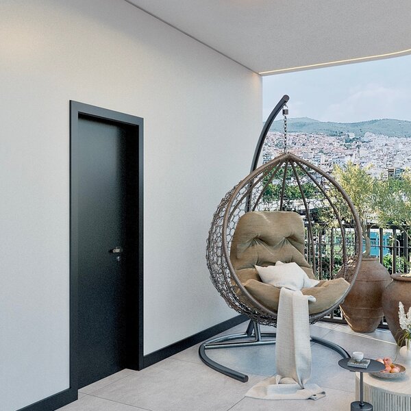 Kit Porta De Madeira Completa 213cm X 94cm  Batente Regulavel