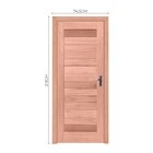 Kit Porta De Madeira Da Abertura 213x74,5cm Batente 12cm Pe31