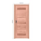 Kit Porta De Madeira Da Abertura  213x94,5cm Batente 12cm Pe3