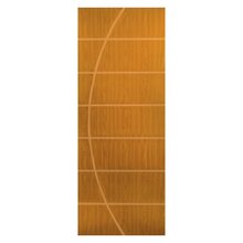 Kit Porta De Madeira Decorada 212x75cm Com Batente De Alumíni