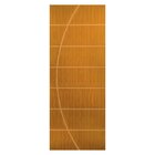 Kit Porta De Madeira Decorada 212x75cm Com Batente De Alumíni