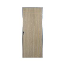 Kit Porta De Madeira Decorada 212x75cm Com Batente De Alumini