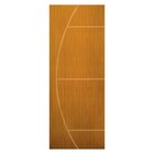 Kit Porta De Madeira Decorada 212x85cm Com Batente De Alumíni