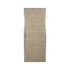 Kit Porta De Madeira Decorada 212x95cm Com Batente De Alumini