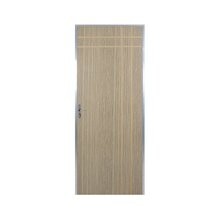 Kit Porta De Madeira Decorada 212x95cm Com Batente De Alumini