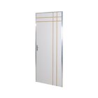 Kit Porta De Madeira Decorada 212x95cm Com Batente De Alumini