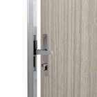 Kit Porta De Madeira Decorada 212x95cm Com Batente De Alumini