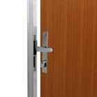 Kit Porta De Madeira Decorada 212x95cm Com Batente De Alumini