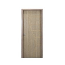 Kit Porta De Madeira Decorada 215x64cm Com Batente De Mdf Ult
