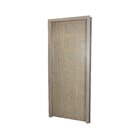 Kit Porta De Madeira Decorada 215x64cm Com Batente De Mdf Ult