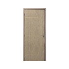 Kit Porta De Madeira Decorada 215x64cm Com Batente De Mdf Ult