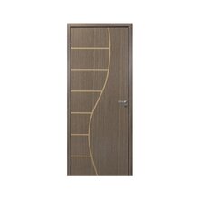 Kit Porta De Madeira Decorada 215x64cm Com Batente De Mdf Ult