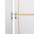 Kit Porta De Madeira Decorada 215x64cm Com Batente De Mdf Ult