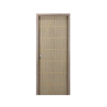Kit Porta De Madeira Decorada 215x64cm Com Batente De Mdf Ult