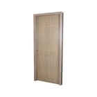 Kit Porta De Madeira Decorada 215x64cm Com Batente De Mdf Ult