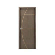 Kit Porta De Madeira Decorada 215x64cm Com Batente De Mdf Ult