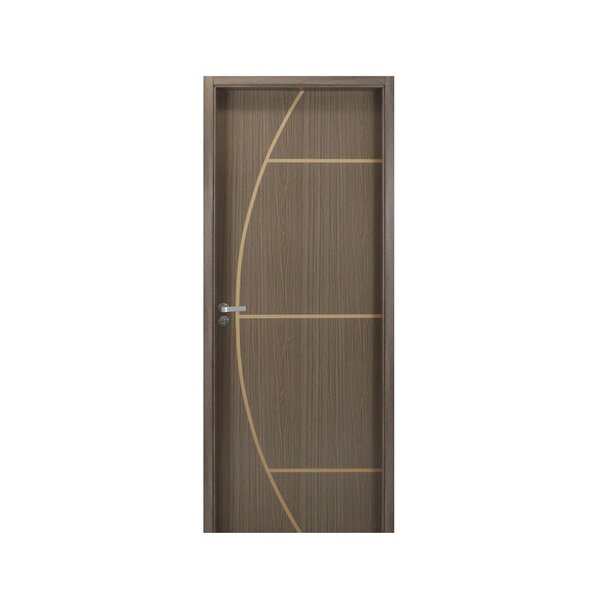 Kit Porta De Madeira Decorada 215x64cm Com Batente De Mdf Ult