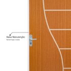 Kit Porta De Madeira Decorada 215x65cm Com Batente De Aço 06c