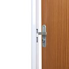 Kit Porta De Madeira Decorada 215x65cm Com Batente De Aço 06c