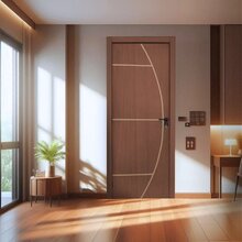 Kit Porta De Madeira Decorada 215x74cm Batente 16cm Gaucha Ab