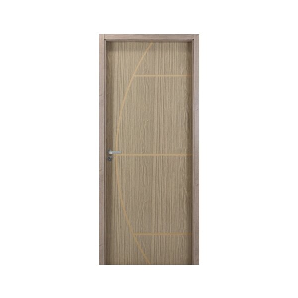 Kit Porta De Madeira Decorada 215x74cm Com Batente De Mdf Ult