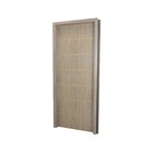 Kit Porta De Madeira Decorada 215x74cm Com Batente De Mdf Ult